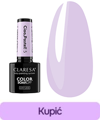 Lakier hybrydowy Claresa Ciao, Pastel! 5 jasnofioletowy
